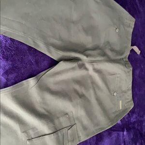 Black linen cargo pant